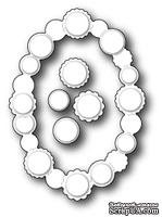 Нож для вырубки от Poppystamps - Button Oval Contour