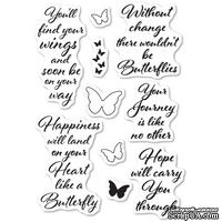 Штампы от Poppystamps - Butterfly Greetings clear stamp set - ScrapUA.com