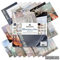 Набор двусторонней скрапбумаги от Paper House - Great American Cities Paper Pad, 30,5x30,5 см, 24 шт. - ScrapUA.com