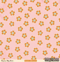 Лист двусторонней скрапбумаги от October Afternoon - “Daydream” Collection - Poppy Garden, 30х30 - ScrapUA.com