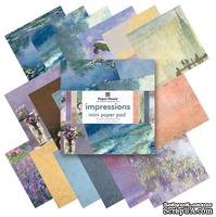 Набор односторонней скрапбумаги от Paper House - Impressions Paper Pad, 15,2x15,2 см, 36 шт