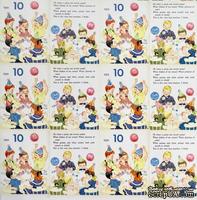 Лист бумаги для скрапбукинга от Pretty Little Studio - Chokolate Cake, 20x20 см