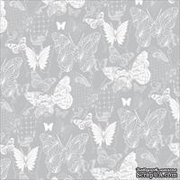 Лист скрапбумаги c фольгой от Kaisercraft - Elegance Foil Paper - PS276