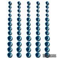 Половинки кристаллов на клеевой основе Queen & Co - Rhinestones Baby Blue, 60 штук