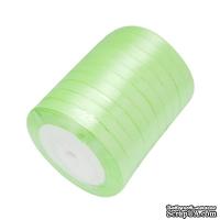 Ленточка атласная  Jade Green, 10мм, цвет салатовый, 90 см - ScrapUA.com