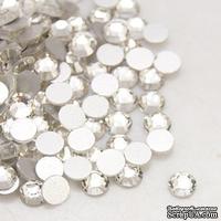 Стразы Crystal, 4.6~4.8мм, цвет белый, 20 шт. - ScrapUA.com
