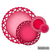 Нож для вырубки от Spellbinders - Heart Circles, 4 шт