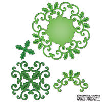 Нож для вырубки от Spellbinders - Holly Motifs - ScrapUA.com