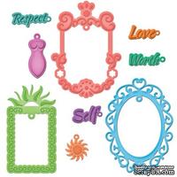 Набор лезвий от Spellbinders - Jewel Framed Sentiments - ScrapUA.com