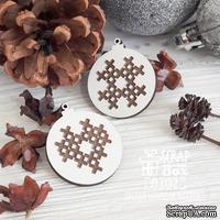 Деревянная фишка ScrapBox - Елочные игрушки Fl-032