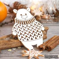 Чипборд ScrapBox - Мишка в вязаном свитере Hc-072 - ScrapUA.com