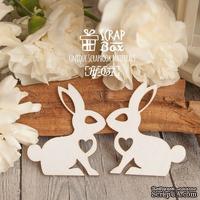 Чипборд ScrapBox - Зайчики поцелуйчики Hf -037 - ScrapUA.com