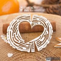 Чипборд ScrapBox - Срез дерева с сердцем Hh-119 - ScrapUA.com