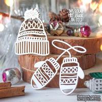 Чипборд ScrapBox - Набор шапка с варежками Hh-171 - ScrapUA.com