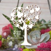 Чипборд ScrapBox - Дерево с сердечками Hh-180 - ScrapUA.com