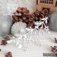 Чипборд ScrapBox - Гирлянда с елочными игрушками Hh-218 - ScrapUA.com