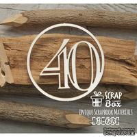 Чипборд ScrapBox - Цифра 40