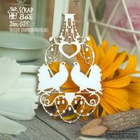 Чипборд ScrapBox - люстра с голубями Hm-039