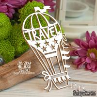 Чипборд ScrapBox - Воздушный шар - аэростат "Travel" Ho-114
