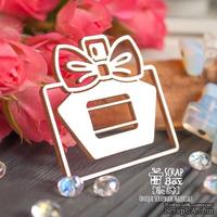 Чипборд ScrapBox - флакон духов маленький с бантом Ho-153