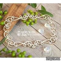 Чипборд ScrapBox - Рамочка прямоугольная с вензелями Hr-078 - ScrapUA.com
