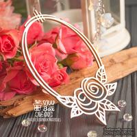 Чипборд ScrapBox - рамка с двумя розами Hr-130 - ScrapUA.com