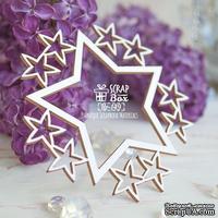 Чипборд ScrapBox - Рамка &quot;Звезды&quot; Hr-149 - ScrapUA.com