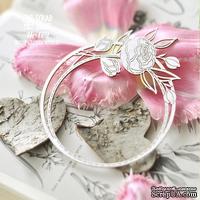 Чипборд ScrapBox - Круглая рамка с пионами Hr-179 - ScrapUA.com
