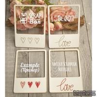 Чипборд ScrapBox - Для вышивки слайды Love №1