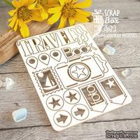 Чипборд ScrapBox - Набор Travel Book Ht-067 - ScrapUA.com