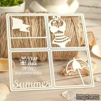 Чипборд ScrapBox - Карточка Project Life набор из 4-х шт. PL-044