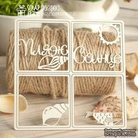 Чипборд ScrapBox - Карточка Project Life набор из 4-х шт. PL-048