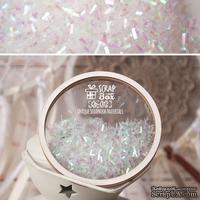 Наполнитель для шейкера TM ScrapBox - стружка, цвет галографичный белый Qb-012