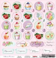 Лист бумаги для скрапбукинга от ScrapBerry&#039;s - Сладости - Пирожное - ScrapUA.com