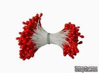 Тычинки двусторонние, красные, 55*2мм, 144 шт. - ScrapUA.com