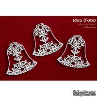 Чипборд Scrapiniec - Колокольчики Idea d'oro, 3 штуки