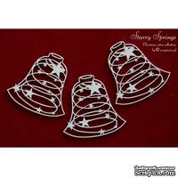 Чипборд Scrapiniec - Колокольчики Starry Springs, 3 штуки