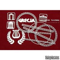 Чипборд Scrapiniec - Греческая таверна - символы Греции