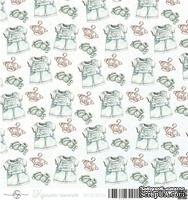 Лист скрапбумаги от ScrapEgo - Комбинезон - Крошка-сыночек, 30,5х30,5см