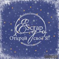 Лист скрапбумаги от ScrapEgo - Снежкопад - Рождественская ночь, 30,5х30,5см