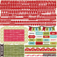 Наклейки от Echo Park - Seasons Greetings Alpha Stickers - ScrapUA.com