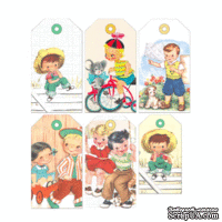 Тэги от Pretty Little Studio  -  Waffle Cone Shipping Tags