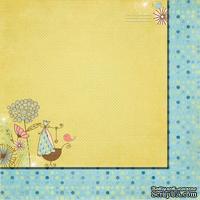 Лист двусторонней скрапбумаги от Fancy Pants - Paper Baby Mine Special Delivery