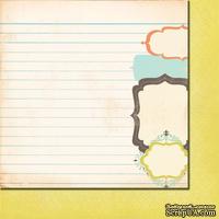 Лист двусторонней скрапбумаги от Fancy Pants - Paper Summer's End Fall Frames