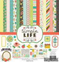 Набор двусторонней скрапбумаги от Echo Park - Simple Life, 30х30 см, 12 шт