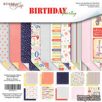 Набор двусторонней бумаги от Scrapmir - Birthday Party, 30х30см, 10шт