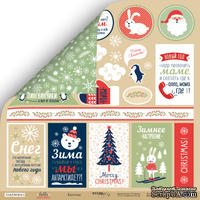 Лист двусторонней бумаги от Scrapmir - Карточки - Hello Christmas, 30x30см - ScrapUA.com