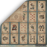 Лист двусторонней бумаги от Scrapmir - Игральные карты - Time to Dream, 30x30 см - ScrapUA.com
