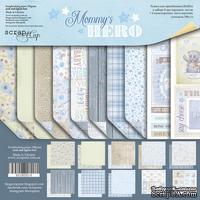 Набор двусторонней бумаги от Scrapmir - Mommy's Hero, 20х20см, 10шт