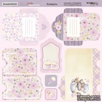 Лист двусторонней бумаги от Scrapmir - Конверты - Daddy&#039;s Princess, 20х20см - ScrapUA.com